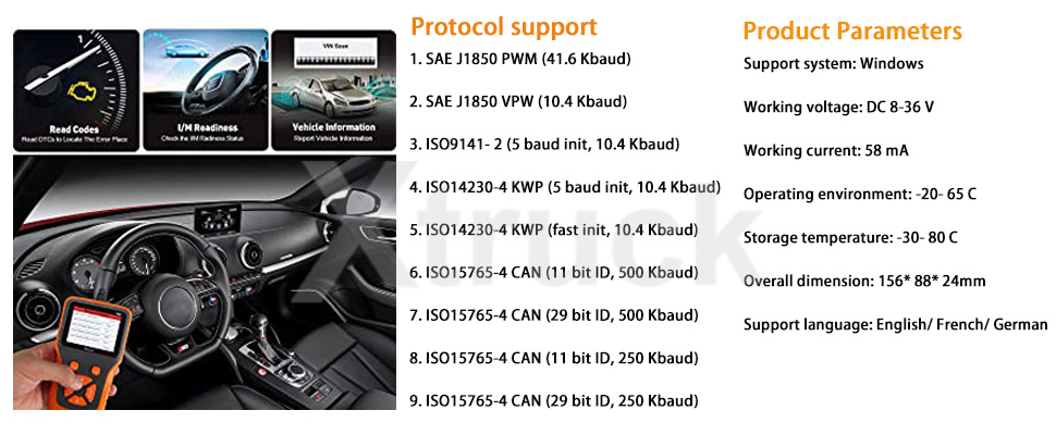 Automotive Scanner OBD2 Scanner Y09 check Engine Code Reader OBD2 Scanner Car Check Engine Fault Diagnostic Scanning Tool