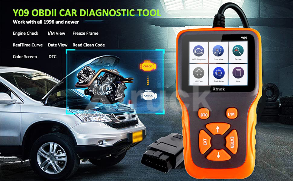 Automotive Scanner OBD2 Scanner Y09 check Engine Code Reader OBD2 Scanner Car Check Engine Fault Diagnostic Scanning Tool