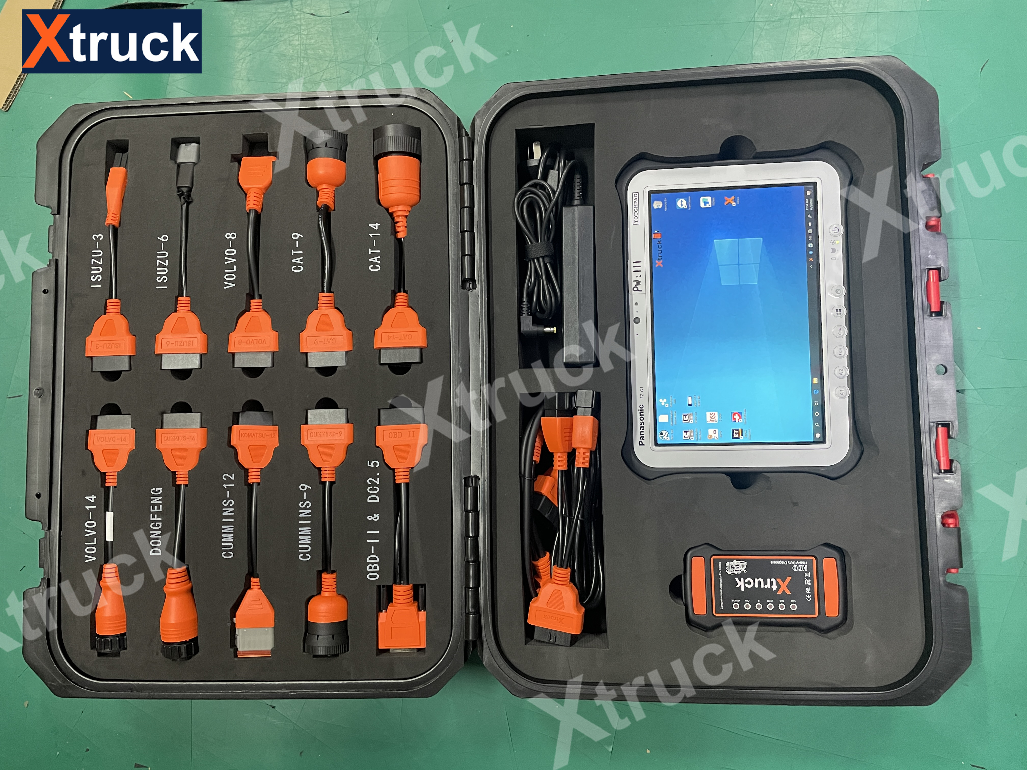 Xtruck Y009 HDD +FZ G1 tablet for Heavy duty Truck Diagnostic Kit
