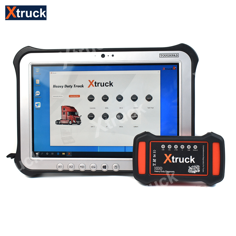 Xtruck Y009 HDD +FZ G1 tablet for Heavy duty Truck Diagnostic Kit