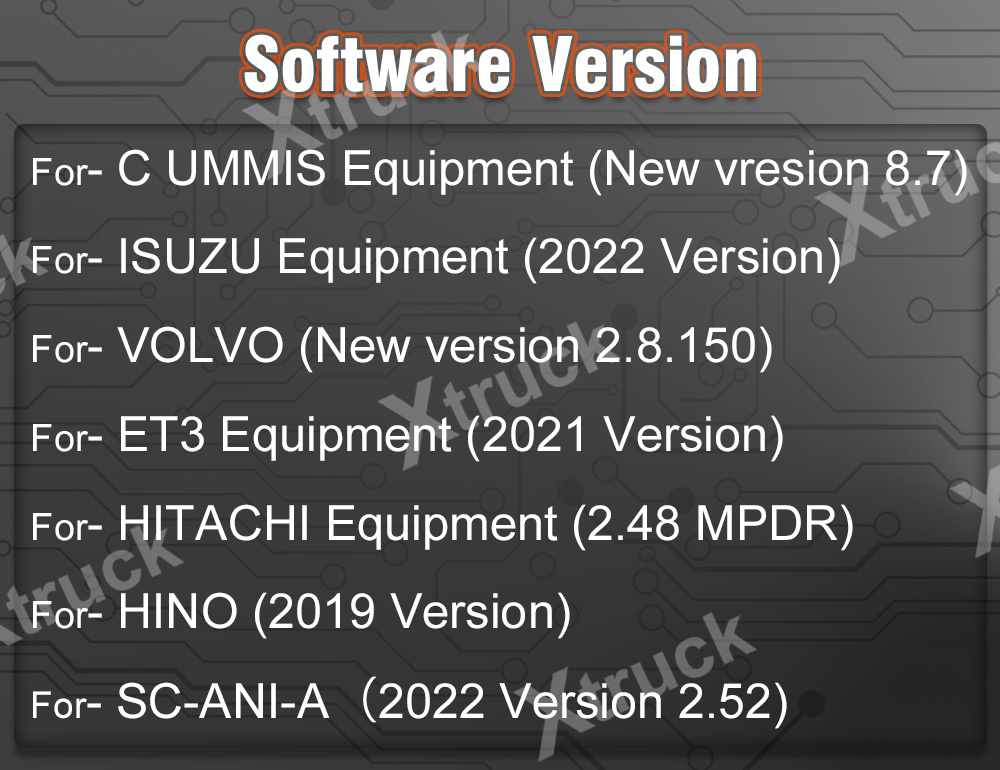 Xtruck Y009 HDD +FZ G1 tablet for Heavy duty Truck Diagnostic Kit