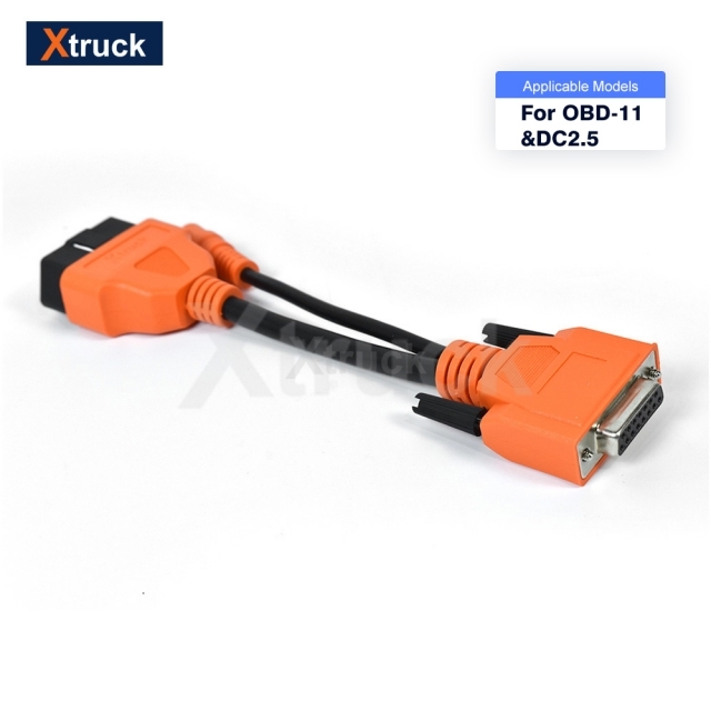 XTRUCK 0BD-11 &amp; DC2. 5 Cable engineering construction machinery truck excavator bus loader diagnostic tool
