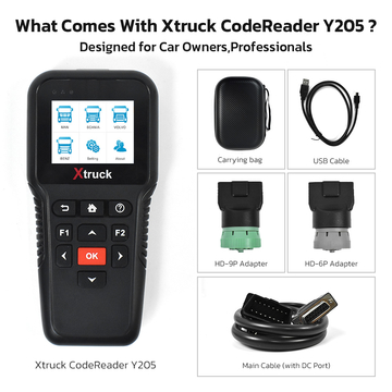 Xtruck Truck Heavy Duty OBD Code Reader Y205 Trucks Diagnostic Tool