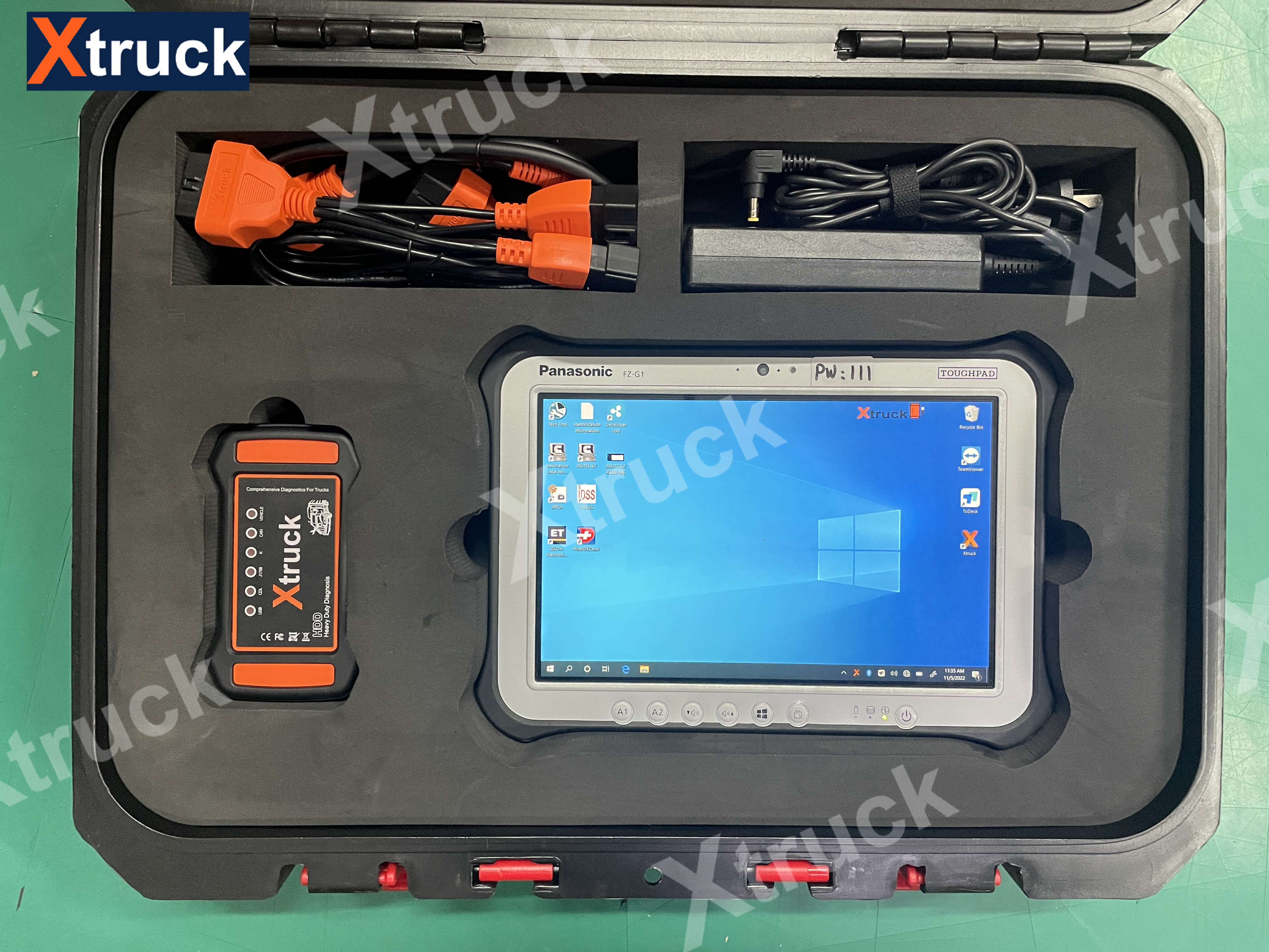 Xtruck Y009 HDD +FZ G1 tablet for Construction Excavators Diagnostic Kit