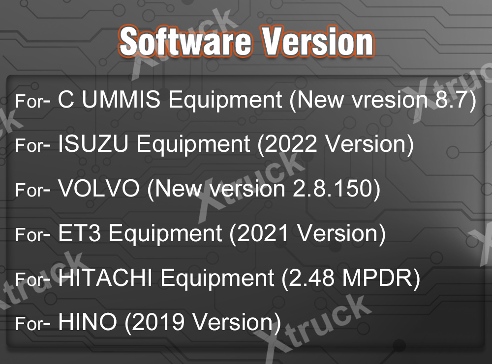 Xtruck Y009 HDD +FZ G1 tablet for Construction Excavators Diagnostic Kit
