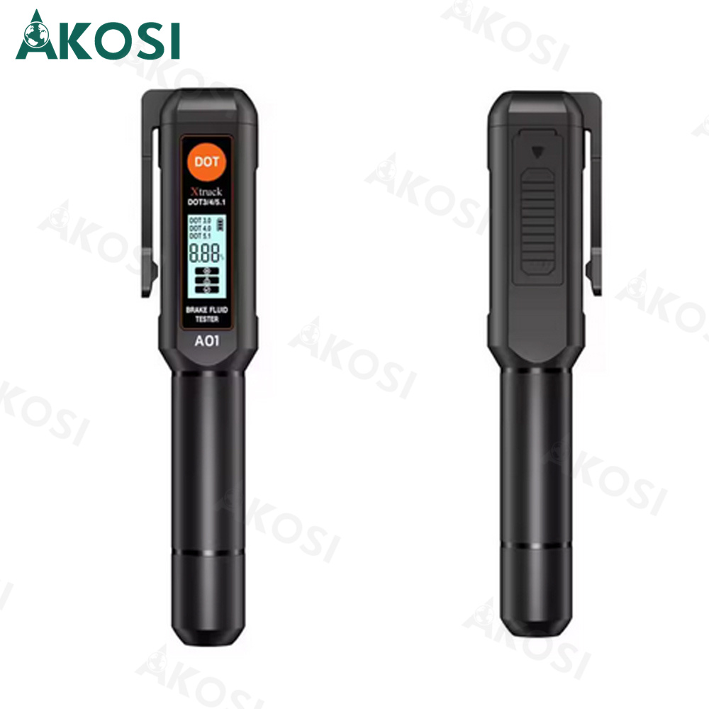 Xtruck A01 Brake fluid test pen probe with screen display alarm oil tester calibration are suitable for DOT3 DOT4 and DOT5.1