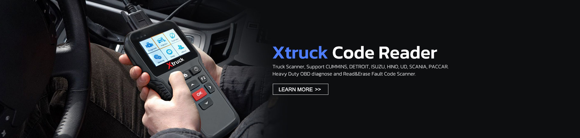 Xtruck Code Reader, Xtruck Diagnosis, Xtruck  Nox Sensor, OEM  Code Reader, OEM  cables, Xtruck Nox Sensor Tester, Promotion - Xtruck TECH Co., Ltd