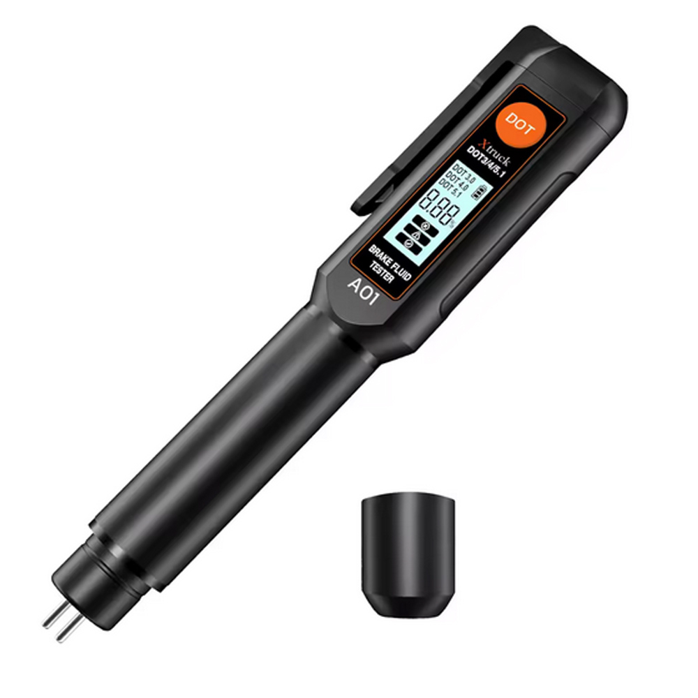 Xtruck A01 Brake fluid test pen probe with screen display alarm oil tester calibration are suitable for DOT3 DOT4 and DOT5.1 Xtruck A01 Brake fluid test pen probe with screen display alarm oil tester calibration are suitable for DOT3 DOT4 and DOT5.1